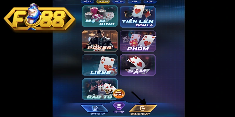 3 bước đăng nhập Fo 88 bằng điện thoại