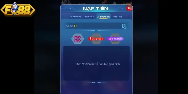 Chuyển tiền vào tài khoản cá cược qua ví điện tử