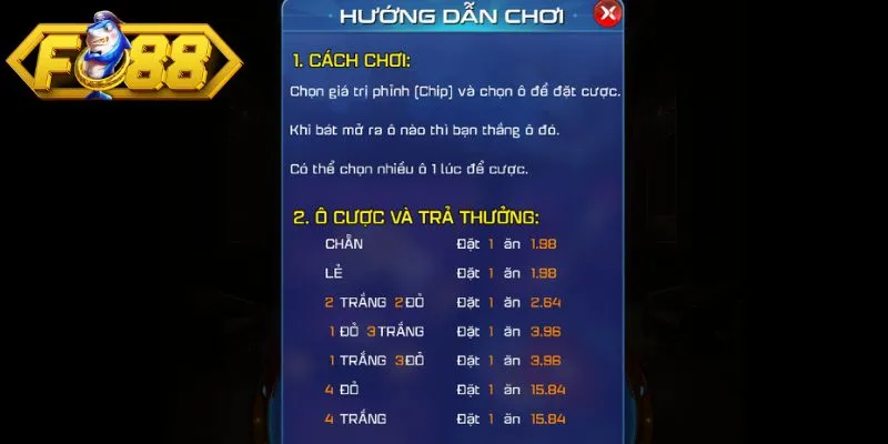 Người chơi đọc kỹ hướng dẫn, lưu ý trước khi đặt cược