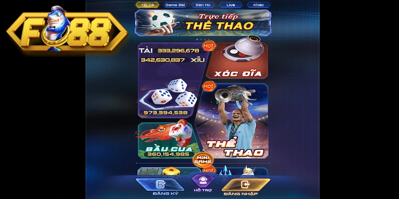 Truy cập trang web chọn đăng nhập tại trang uy tín Fo 88